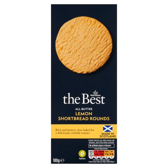 Morrisons The Best Lemon Shortbread Rounds 180g