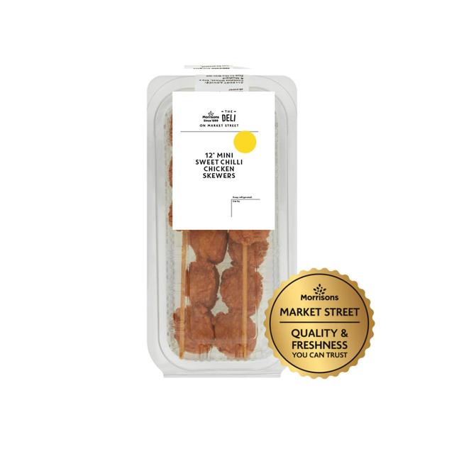 Market Street Deli 12 Mini Sweet Chilli Chicken Skewers 120g