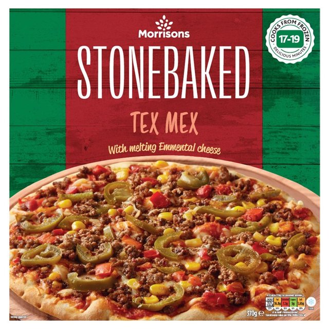 Morrisons Stonebaked Tex Mex Pizza 370g