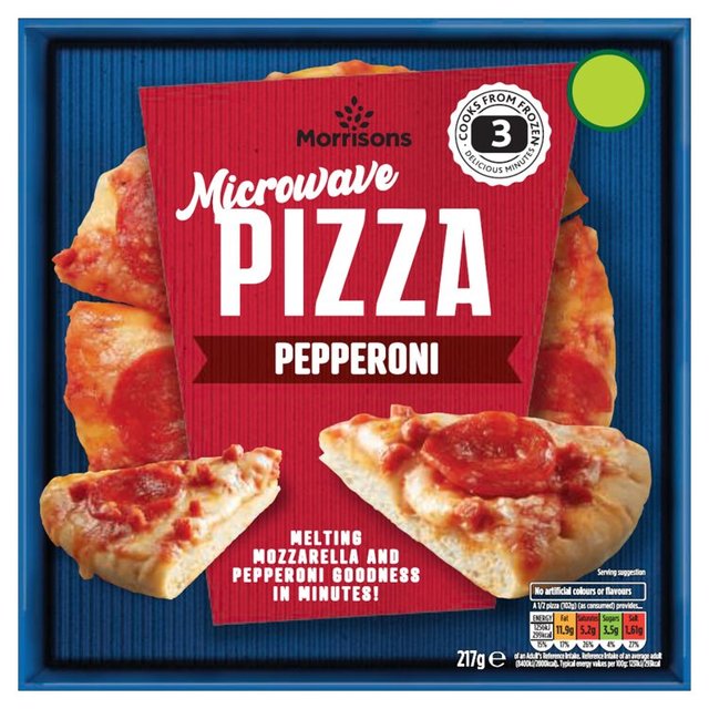 Morrisons Microwave Pepperoni Pizza 217g