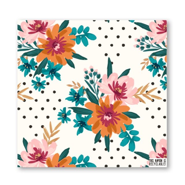 Nutmeg Home Floral Napkins 20 per pack