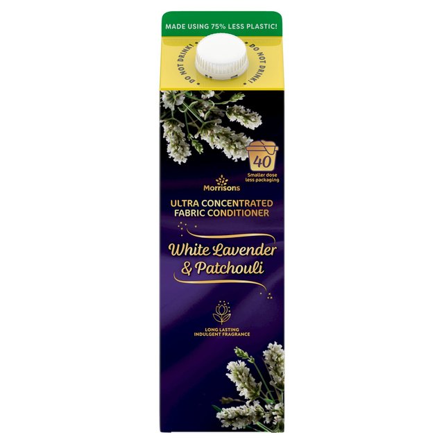 Morrisons White Lavender and Patchouli Fabric Conditioner 40 Washes 1000ml