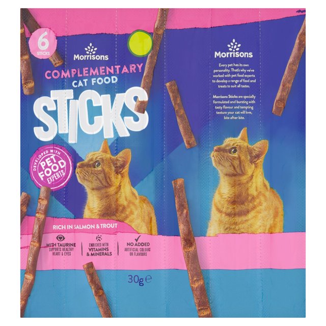 Morrisons Kitty Sticks Rich In Salmon & Trout 30g