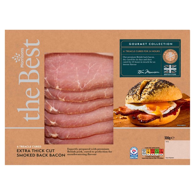 Morrisons Gourmet Collection Treacle Back Bacon 300g