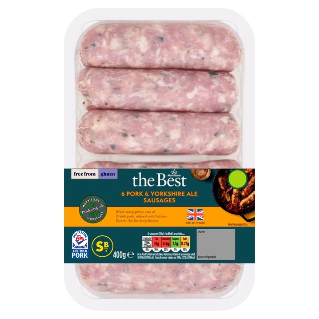 Morrisons The Best Pork & Ale Sausages 400g