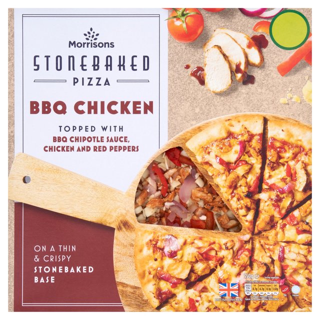 Morrisons 10" Thin BBQ Chicken  350g