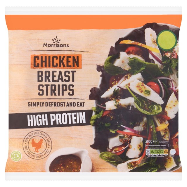 Morrisons Cooked Chicken Breast Strips  500g