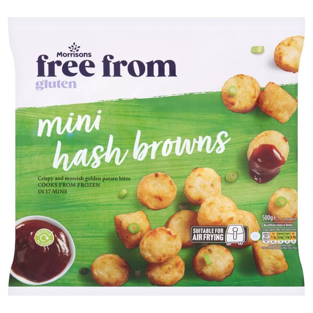 Morrisons Free From Mini Hash Brown Bites  500g