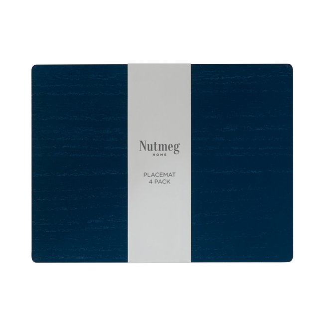 Nutmeg Navy Placemats 4 per pack