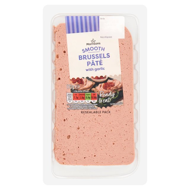 Morrisons Smooth Brussels & Garlic Pate 170g