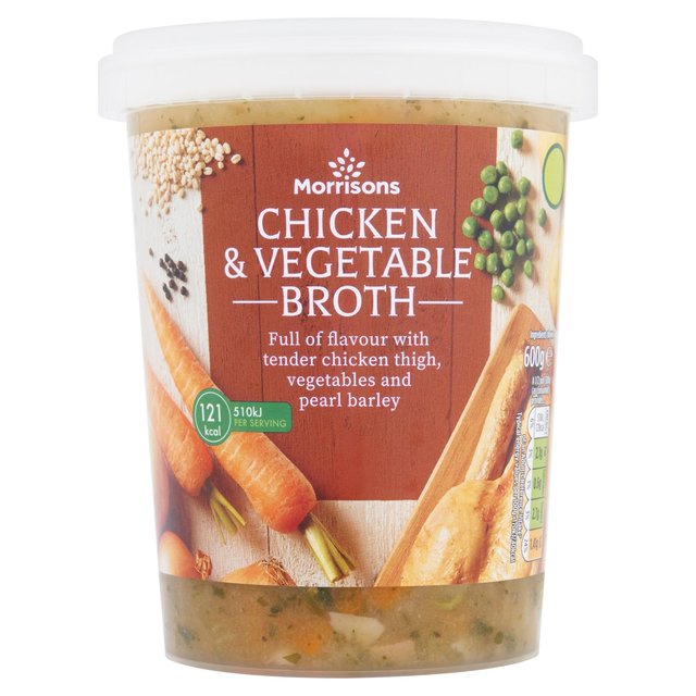 Morrisons Chicken & Vegetable Broth 600g