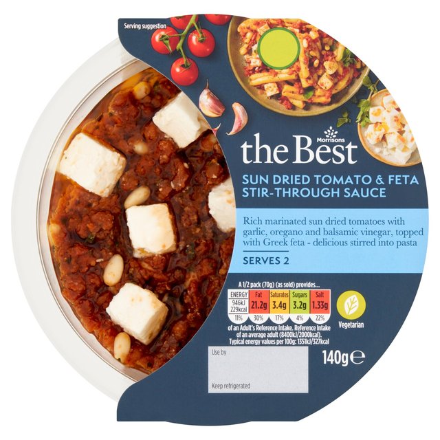 Morrisons The Best Sundried Tomato And Feta Stir Though Sauce 140g