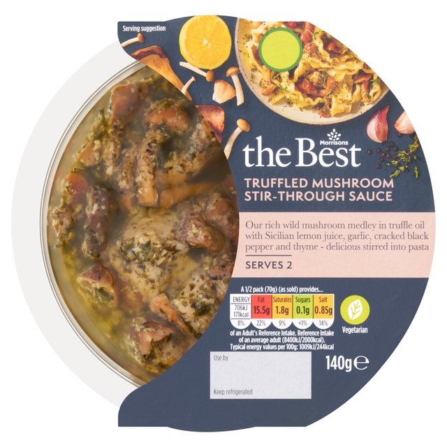 Morrisons The Best Truffled Mushroom Stir Though Sauce 150g