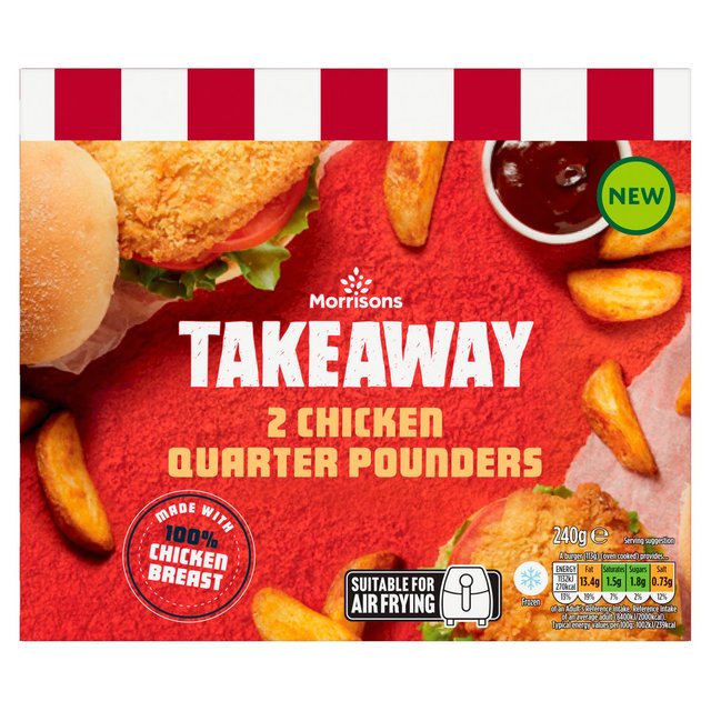 Morrisons Extra Crispy Chicken Fillet Burgers 240g