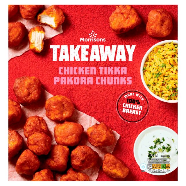 Morrisons Takeaway Chicken Tikka Pakoras 500g