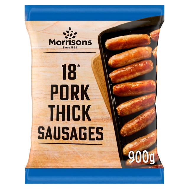 Morrisons Pork Thick Sausages  900g