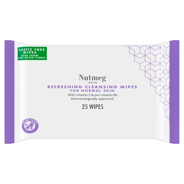 Nutmeg Refreshing Cleansing Wipes For Normal Skin 