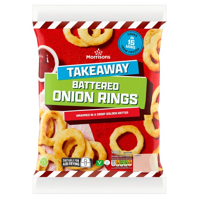 Morrisons Takeaway Battered Onion Rings 500g