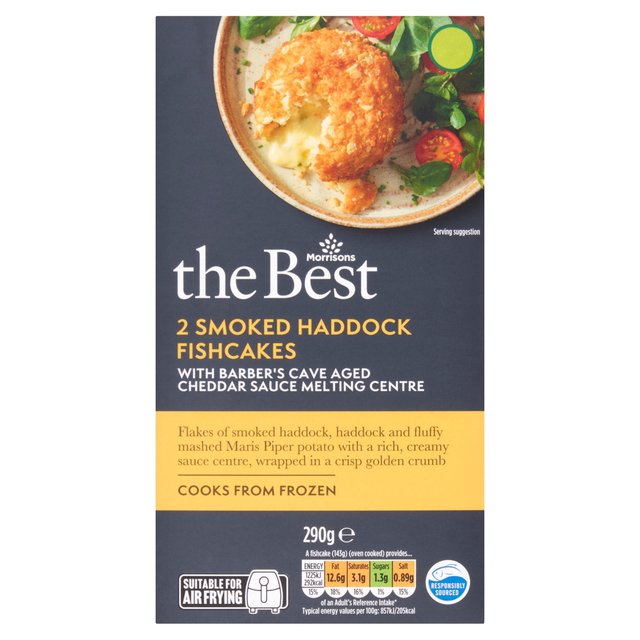 Morrisons The Best Smoked Haddock & Cheddar Fishcakes 290g