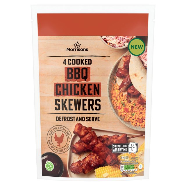 Morrisons BBQ Chicken Skewers 340g