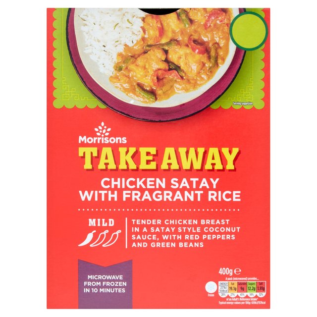 Morrisons Takeaway Satay Chicken With Fragrant Rice 400g