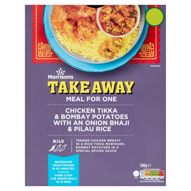 Morrisons Takeaway Indian For One Chicken Tikka & Bombay Potato 500g