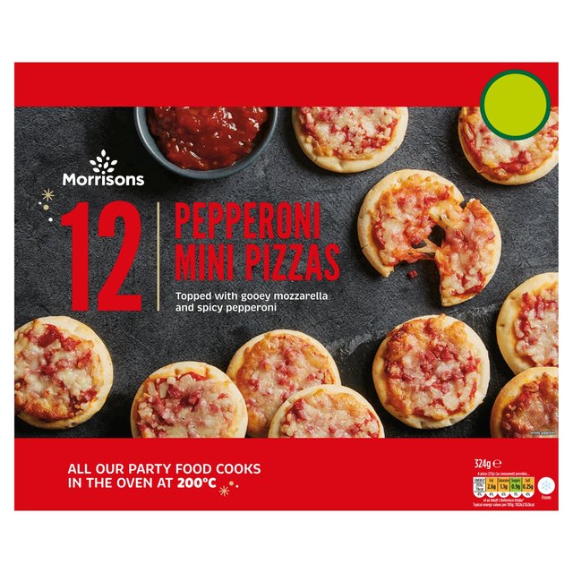 Morrisons Pepperoni Mini Pizzas 12 x 324g