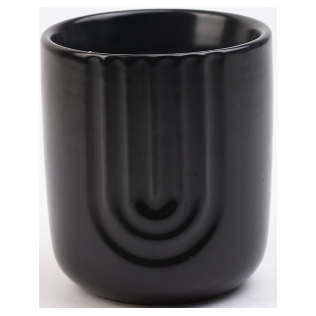 Nutmeg Home Ceramic Candle Black 