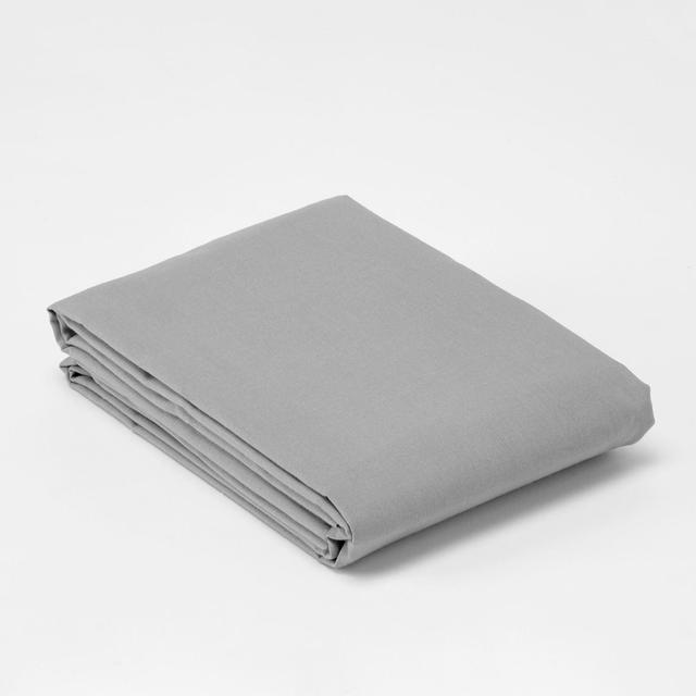 Morrisons 100% Cotton Grey Housewife Pillowcases  2 per pack