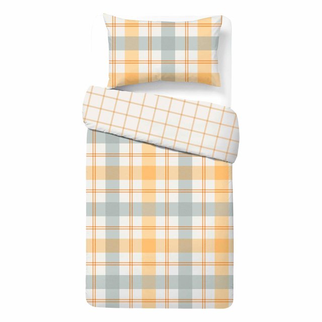 Nutmeg Home Easy Care Country Check Duvet Set Single 