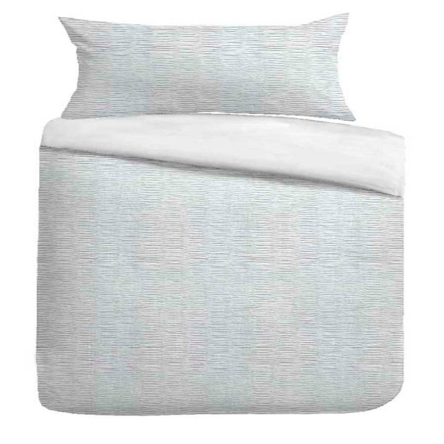 Nutmeg Home White Crinkle Duvet Set Single 