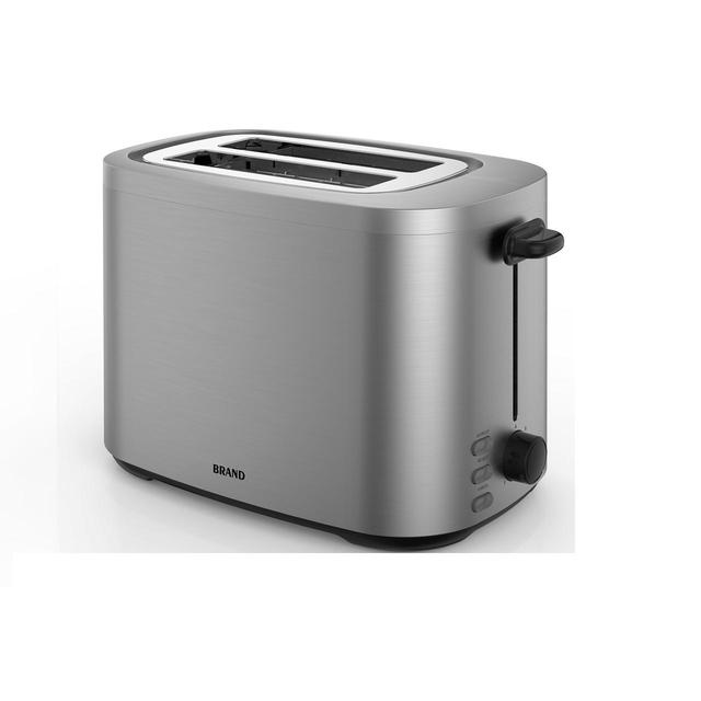 Nutmeg Home Stainless Steel 2 Slice Toaster 