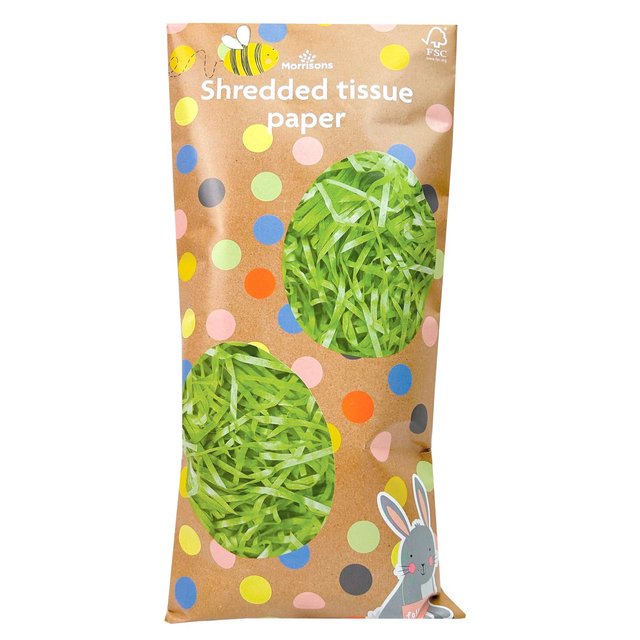 Morrisons Shredded Tissue Paper Green 