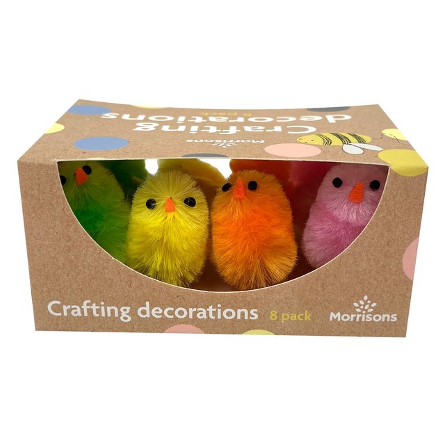 Morrisons Rainbow Mini Chicks Bonnet Decorations 