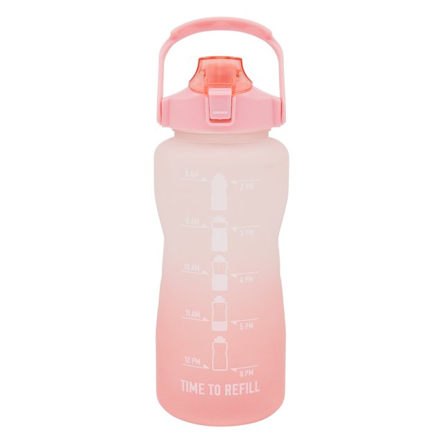 Nutmeg Home Plastic Bottle Pink 2l 