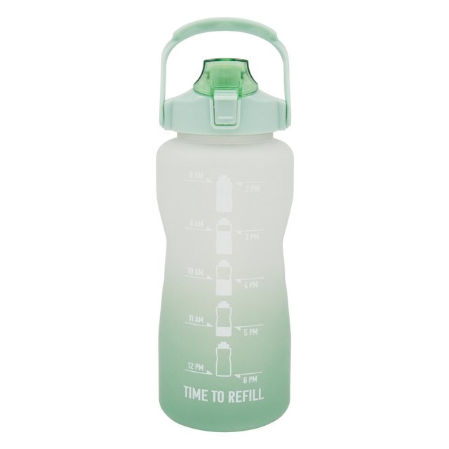 Nutmeg Home Plastic Bottle Green 2L 