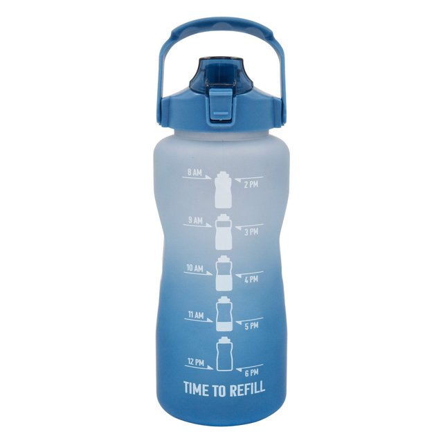 Nutmeg Home Plastic Bottle Blue 2L 