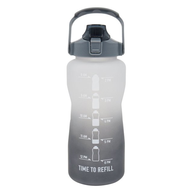 Nutmeg Home Plastic Bottle Black 2l 