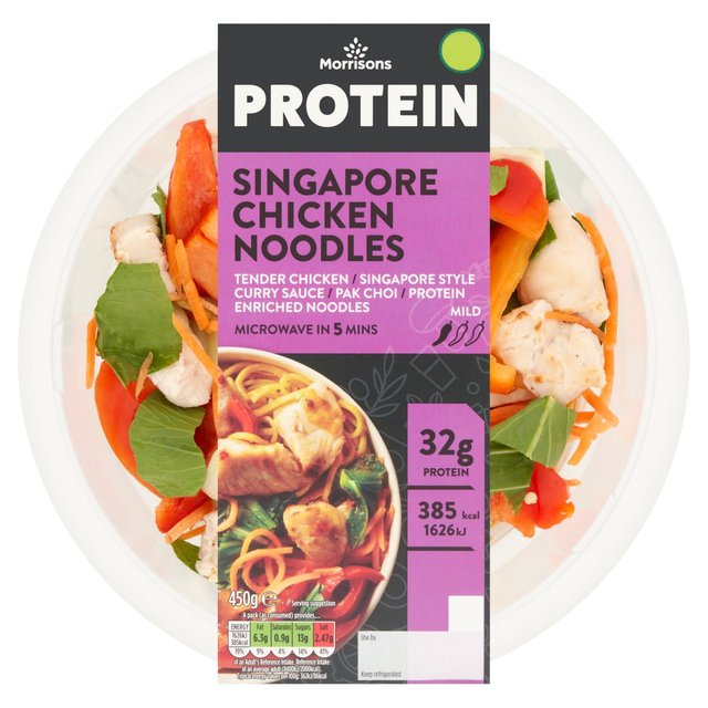 Morrisons Protein Singapore Chicken Noodles 