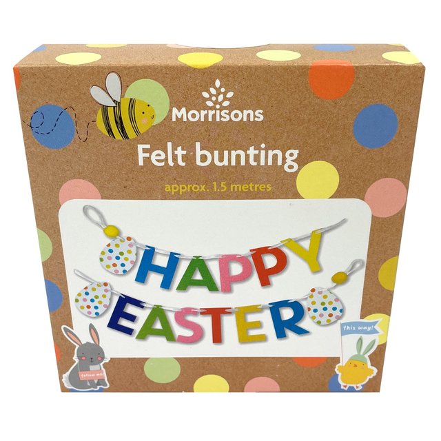 Morrisons Happy Easter Felt Bunting 