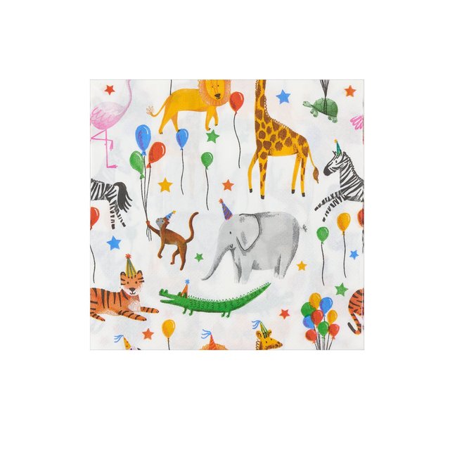 Nutmeg Animal Napkin 20 per pack