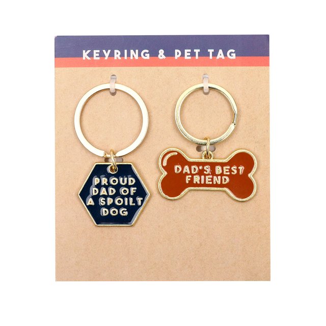 Morrisons Fathers Day Dog Keyring & Pet Tag 