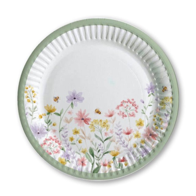 Nutmeg Home Pretty Floral  Plates 10 per pack