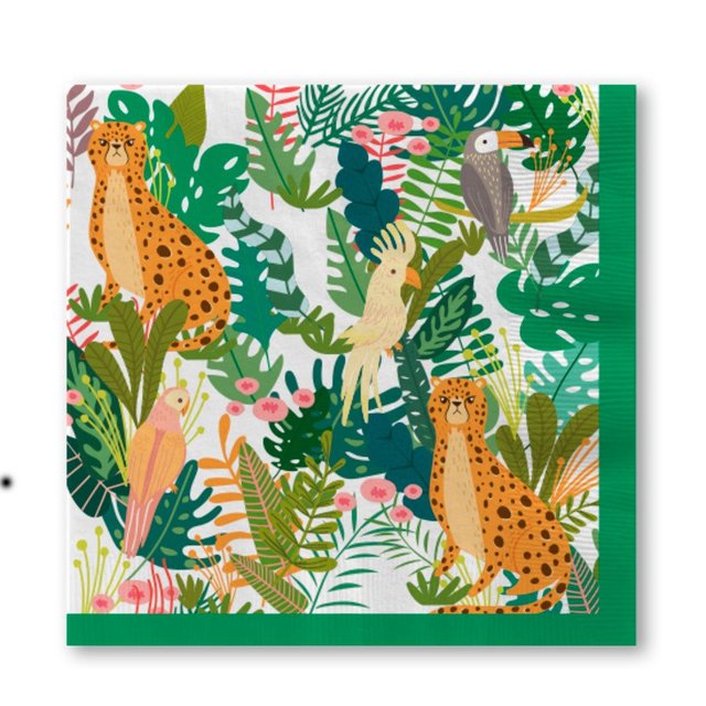 Nutmeg Home Jungle Napkins 20 per pack