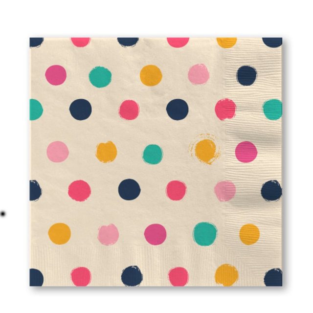 Nutmeg Home Multi Spot Napkins 20 per pack