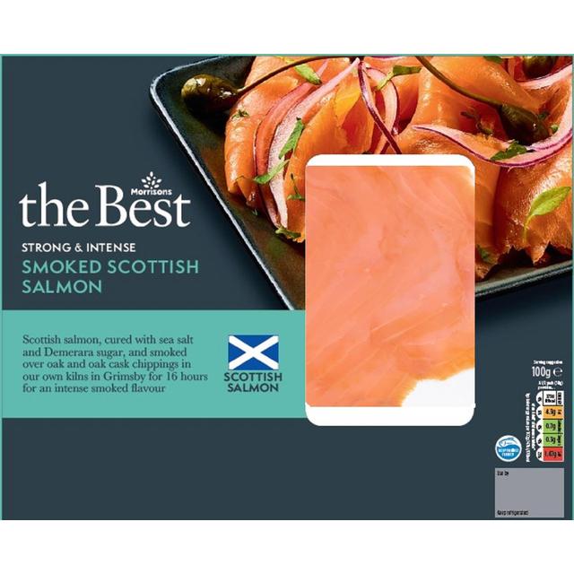Morrisons The Best Strong Smoked Salmon  100g