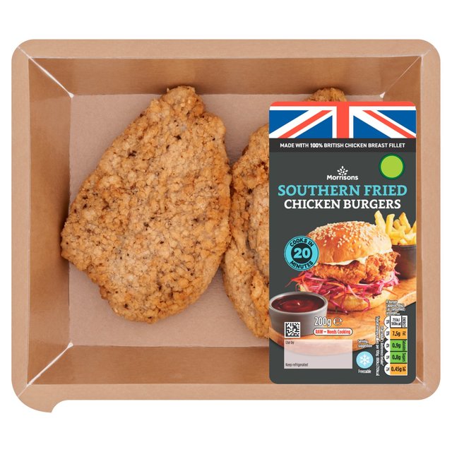 Morrisons Southern Fried Chicken Burger  200g