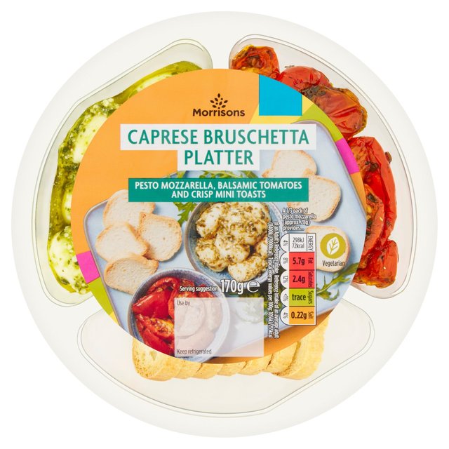 Morrisons Caprese Bruschetta Platter 250g