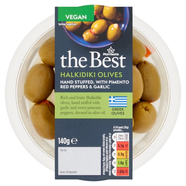 Morrisons The Best Double Stuffed Olives 140g