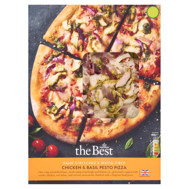 Morrisons The Best Chicken & Basil Pesto Pizza  460g